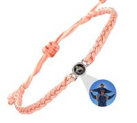 DBLXYAN Bracelet avec image à l'intérieur, bracelet personnalisé avec photo personnalisée, bracelets d'identification pour femmes, cadeaux commémoratifs pour un être cher, Medium, Argent sterling,
