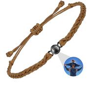 DBLXYAN Bracelet avec image à l'intérieur, bracelet personnalisé avec photo personnalisée, bracelets d'identification pour femmes, cadeaux commémoratifs pour un être cher, Medium, Argent sterling,