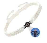 DBLXYAN Bracelet avec image à l'intérieur, bracelet personnalisé avec photo personnalisée, bracelets d'identification pour femmes, cadeaux commémoratifs pour un être cher, Medium, Argent sterling,