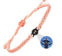 DBLXYAN Bracelet avec image à l'intérieur, bracelet personnalisé avec photo personnalisée, bracelets d'identification pour femmes, cadeaux commémoratifs pour un être cher, Medium, Argent sterling,