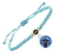 DBLXYAN Bracelet avec image à l'intérieur, bracelet personnalisé avec photo personnalisée, bracelets d'identification pour femmes, cadeaux commémoratifs pour un être cher, Medium, Argent sterling,
