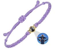 DBLXYAN Bracelet avec image à l'intérieur, bracelet personnalisé avec photo personnalisée, bracelets d'identification pour femmes, cadeaux commémoratifs pour un être cher, Medium, Argent sterling,