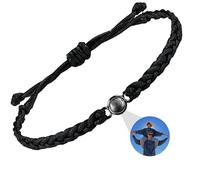 DBLXYAN Bracelet avec image à l'intérieur, bracelet personnalisé avec photo personnalisée, bracelets d'identification pour femmes, cadeaux commémoratifs pour un être cher, Medium, Argent sterling,