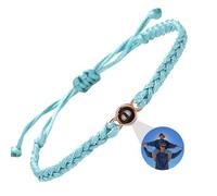 DBLXYAN Bracelet avec image à l'intérieur, bracelet personnalisé avec photo personnalisée, bracelets d'identification pour femmes, cadeaux commémoratifs pour un être cher, Medium, Argent sterling,