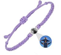 DBLXYAN Bracelet avec photo à l'intérieur, bracelet photo personnalisé, bracelets d'identification pour femmes, cadeaux commémoratifs pour votre être cher, Medium, Argent sterling, Amazonite Quartz