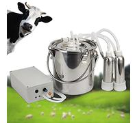 DBMGB 5L Machine à Traire Vache, Électrique Pulsation Machine à Traire de Chèvre, Portable Vide Trayeuse Chevre, Domicile Kit de Traite