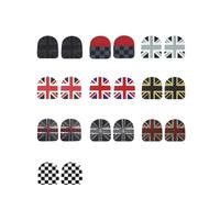 DBMNJKG Autocollant de Protection for poignée de Dossier de siège arrière Compatible avec Mini Cooper F66 F67 Cabriolet - Accessoires décoratifs intérieurs(Hand Drawn Gray Rice)