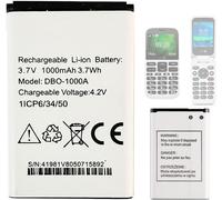 Dbo-1000a Batterie De Rechange Compatible Avec Doro Téléphone 2820,2800,2880,1370 1372 2404 5860 6040 6060 6820 6880 7000h 7439 Doro 2880 4g 1880,Dbaa-1000a[Pop948936]