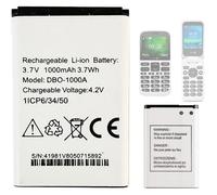 DBO-1000A Batterie de Rechange Compatible avec Doro téléphone 2820,2800,2880,1370 1372 2404 5860 6040 6060 6820 6880 7000H 7439