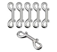 DBOO Lot de 6 mousquetons à double extrémité en alliage de zinc pour porte-clés 8,9 cm