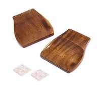 DBOO Repose-cuillère en bois avec pieds antidérapants en silicone, support pour spatule, louche de cuisine, spatule, pince