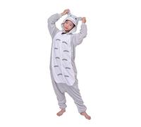 D'BOON Adultes Enfants Totoro Onesie Animal Pyjama Une pièce vêtements de Nuit Cosplay Costume(Fit Hauteur(92-98cm))