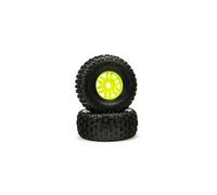 Dboots 'fortress' Tyre Set Glued Green (pair)