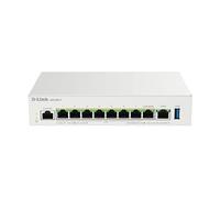 D-Link Routeur PoE Professionnel DBR-600-P – VPN Dual WAN 2,5G, 8× PoE+ (123W), Pare-feu, Gestion AP