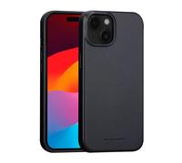 dbramante1928 Coque Roskilde pour iPhone 13, 14, 15, 16e, 17e – Cuir pleine fleur, MagSafe, Noir