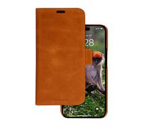 19twenty8 Étui à rabat Lynge cuir pleine fleur brun clair pour iPhone 15 Pro