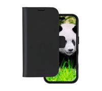 Lynge - Etui à rabat pour téléphone portable - compatibilité avec MagSafe - cuir pleine fleur - noir - pour Apple iPhone 16