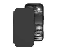 19twenty8 Étui à rabat Lynge ICON - MagSafe, 3 cartes, coque amovible - Noir minuit pour iPhone 16
