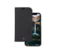 New York - Etui à rabat pour téléphone portable - 2 en 1 - cuir marbré pleine fleur - noir nuit - pour Apple iPhone 11, XR