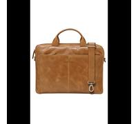 dbramante1928 Amalienborg 15" Sac Toploader Cuir Pleine Fleur Marron - 370x80x270mm, Compartiment 365x30x240mm, Sangle Épaule, Poches Avant/Arrière, 1.02kg