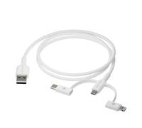 dbramante1928 CBX3A3WH7176 câble USB 1 m USB A USB C/Micro USB-A/Lightning Blanc
