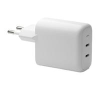re-charge - Adaptateur secteur - 45 watt - PD, QC - 2 connecteurs de sortie (USB-C) - blanc - Europe