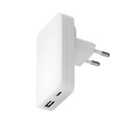 dbramante1928 CHSLEUWH7199 Chargeur Secteur Universel 45W Blanc, 1x USB-A 3.2 Gen 1, 1x USB-C pour appareils mobiles