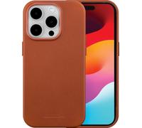 Roskilde - Coque de protection pour téléphone portable - compatibilité avec MagSafe - cuir pleine fleur - brun clair - pour Apple iPhone 15 Pro Max