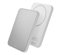 dbramante1928 re-charge - Banque d'alimentation sans fil - slim, Qi2.2 - 5000 mAh - 25 watt - blanc Blanc