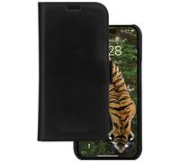 19twenty8 Étui à rabat Lynge – cuir pleine fleur – noir – pour Apple iPhone 15 Pro Max