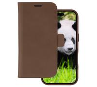 19twenty8 Étui portefeuille Lynge iPhone 16 Pro MagSafe cuir pleine fleur Tan Marron