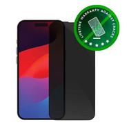 dbramante1928 Eco-shield - Protection d'écran pour téléphone portable - avec filtre de confidentialité - couleur de cadre noir - pour Apple iPhone 15 Pro