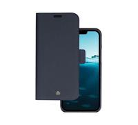DBRAMANTE1928, Etui pour Apple iPhone 14 Pro Max Folio 2 en 1 modèle New York avec étui pour carte, bleu marine
