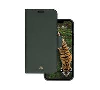 DBRAMANTE1928, étui pour Apple iPhone 14 Pro Max Folio 2 en 1 modèle New York avec porte-carte, vert foncé