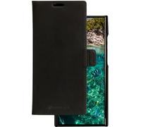 Lynge - Etui à rabat pour téléphone portable - cuir durable pleine fleur grainé - noir - pour Samsung Galaxy S23 Ultra
