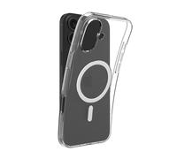 dbramante1928 Greenland Pro MS Housse transparente pour iPhone 16 Plus 6.7" en plastique 100% recyclé résistant aux impacts et à la poussière, compatible recharge sans fil