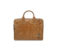 19twenty8 Malette cuir teint Kronborg 16" – Compart. 380x270x25mm · Sangle d'épaule amovible