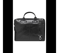 dbramante1928 Kronborg Malette Cuir 16" Noir - Dimensions 400x110x295mm, Compartiment PC 380x25x270mm, Poches intérieures (Téléphone, Document, Stylo)