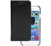 Lynge - Etui à rabat pour téléphone portable - cuir pleine fleur - noir - pour Apple iPhone 6, 6s, 7, 8, SE (2e génération)