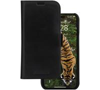 19twenty8 Étui à rabat Lynge – cuir pleine fleur, magnétique – Noir pour iPhone 13–17