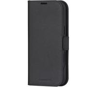 Lynge - Etui à rabat pour téléphone portable - compatibilité avec MagSafe - cuir pleine fleur - noir - pour Apple iPhone 16 Pro Max