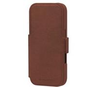 dbramante1928 Lynge - Étui à rabat pour téléphone portable - compatibilité avec MagSafe - cuir pleine fleur - brun foncé - pour Apple iPhone 17 Pro Marron foncé