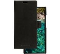 Lynge - Etui à rabat pour téléphone portable - cuir durable pleine fleur grainé - noir - pour Samsung Galaxy S23 Ultra