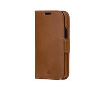 Lynge - Etui à rabat pour téléphone portable - cuir pleine fleur - brun clair - pour Apple iPhone 13 Pro