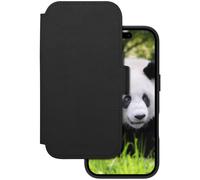 Lynge - Etui à rabat pour téléphone portable - compatibilité avec MagSafe - cuir pleine fleur - noir - pour Apple iPhone 17