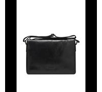 dbramante1928 Marselisborg Sac Messenger 14" Noir - Cuir Pleine Fleur, 360x90x250mm, Compartiment PC 340x25x240mm, Sangle Épaule, Protection Poussière/Rayures