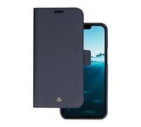 dbramante1928 Étui portefeuille New York cuir pleine fleur grainé Bleu Pacifique iPhone 14 Pro 6,1"