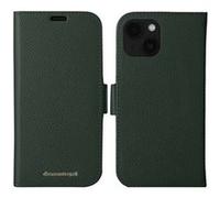 dbramante1928 New York - Étui à rabat pour téléphone portable - cuir marbré pleine fleur - sempervirent - pour Apple iPhone 13, 14, 15, 16e, 17e new york G