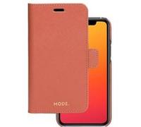 dbramante1928 New York - Étui à rabat pour téléphone portable - cuir Saffiano pleine fleur - rose rouillée - pour Apple iPhone 11 Rose G