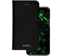 dbramante1928 New York - Protection à rabat pour téléphone portable - cuir Saffiano pleine fleur - noir nuit - pour Apple iPhone 12 mini G